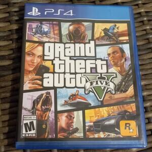 Grand Theft Auto V Five PS4 Untested Sony Playstation 4 Rockstar  w/ Map Online